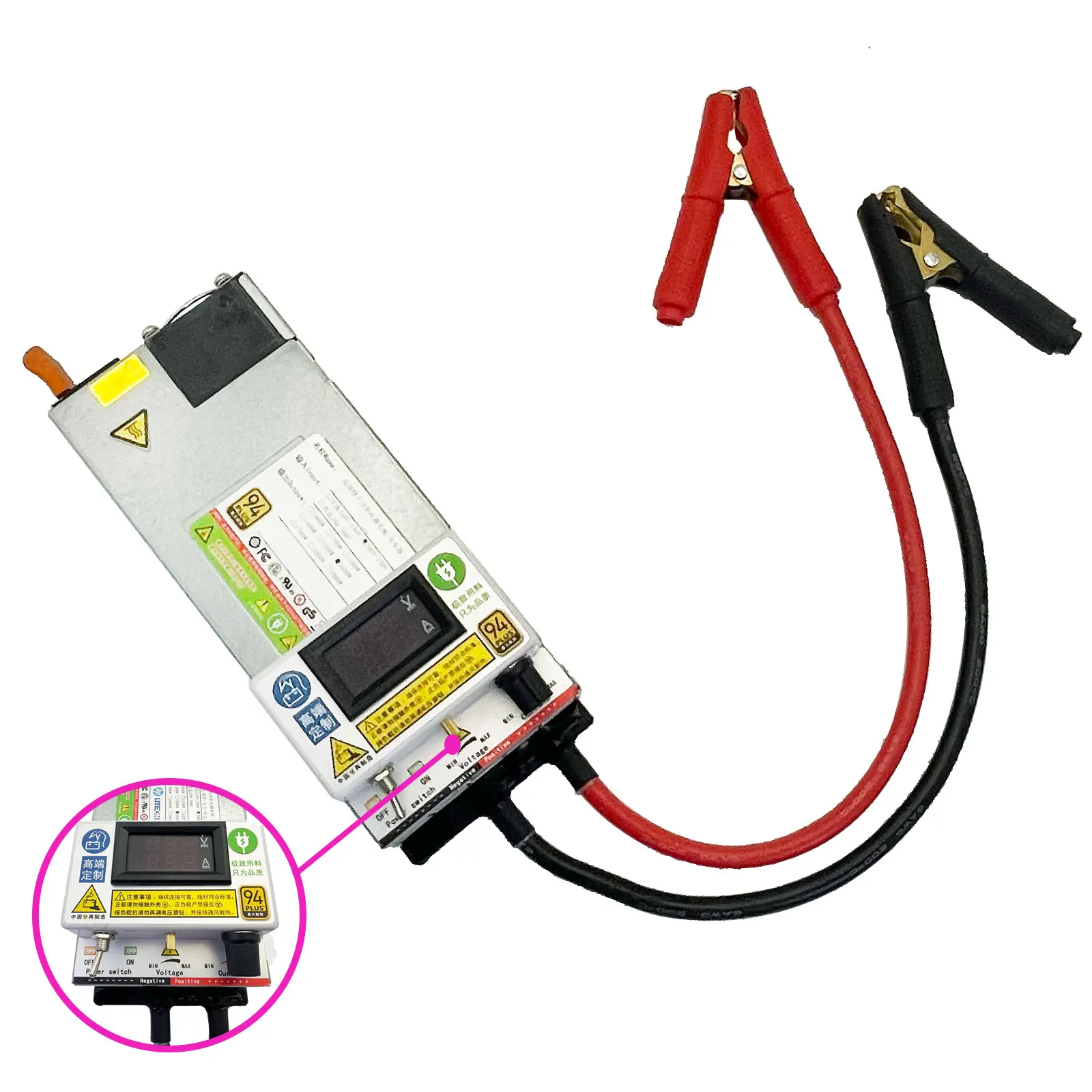 14.6V Lifepo4 Charger 12V 60A 100A 115A  Lithium Battery Charger 110V-240V Input 3-14.8V Adjustable Fast Battery Charger 120a