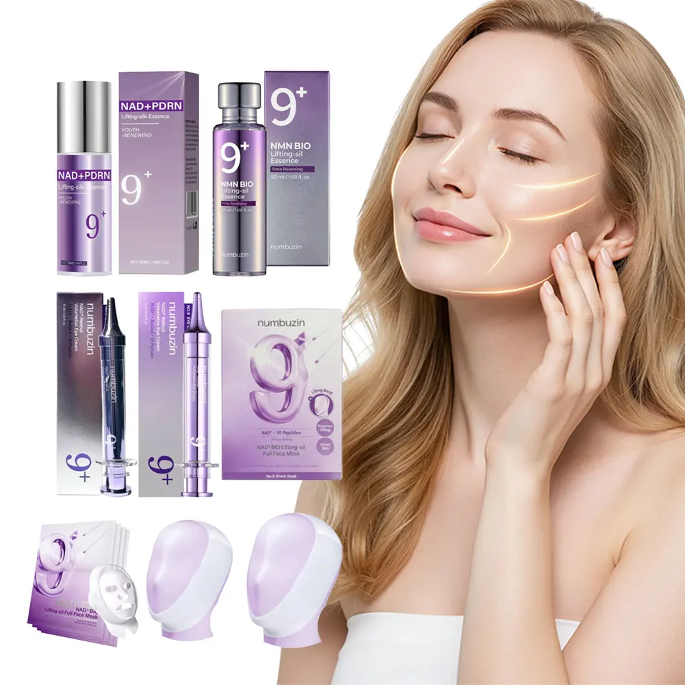 NAD+PDRN Liquid Ultrasonic Essence Eye Cream Face Cream Facial Mask Kit Anti Wrinkle Fade Fine Lines Skin Care