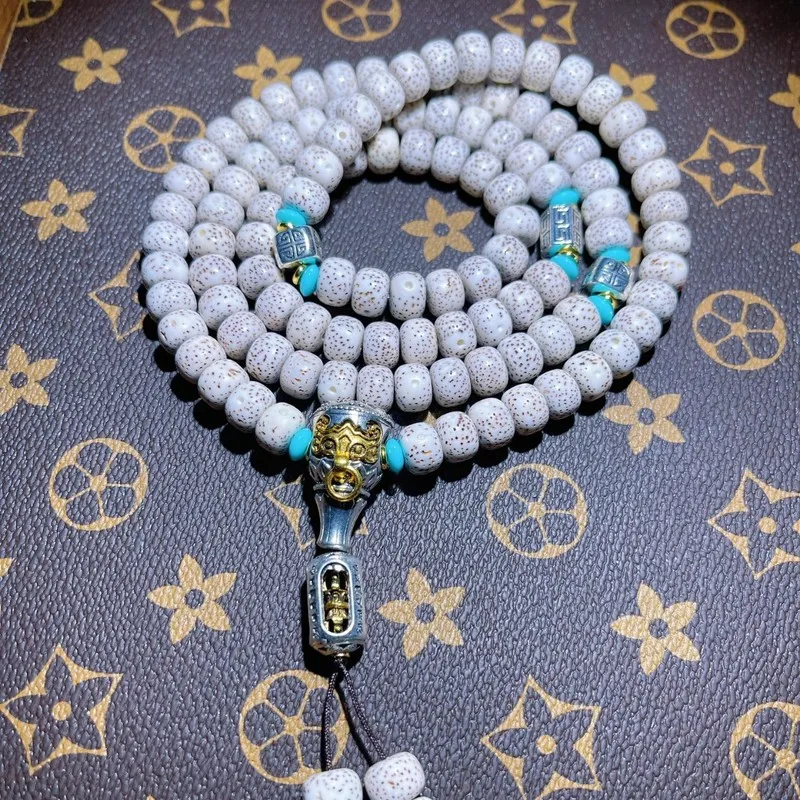 Hainan - Bodhi Bead Bracelet, 108-Moon , Buddhist Beads, Nepal