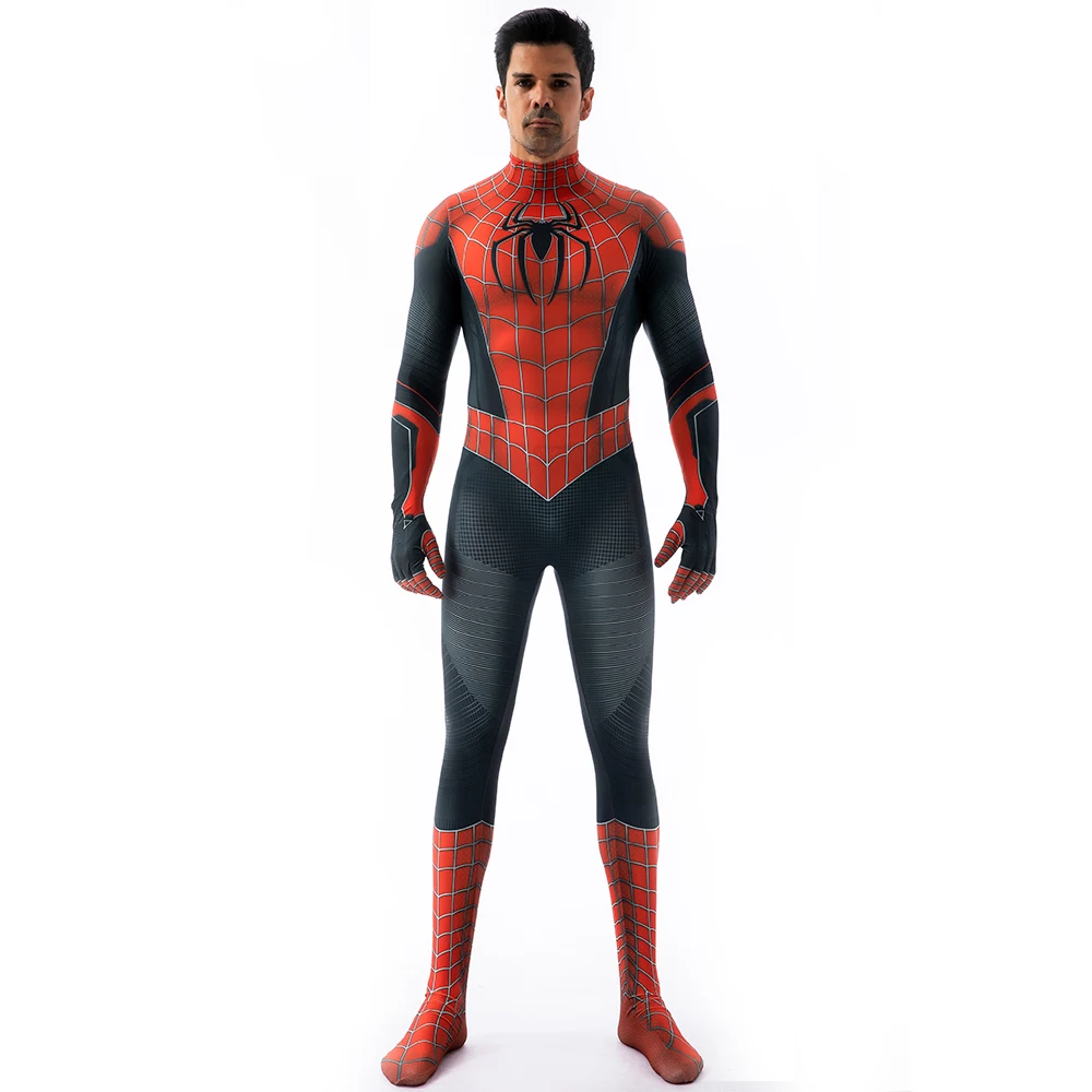 Cami Spiderman Cosplay supereroe 3D stampato Spandex Bodysuiti Zenzai vestito Spider Boy Costume di Halloween vestito di carnevale di natale