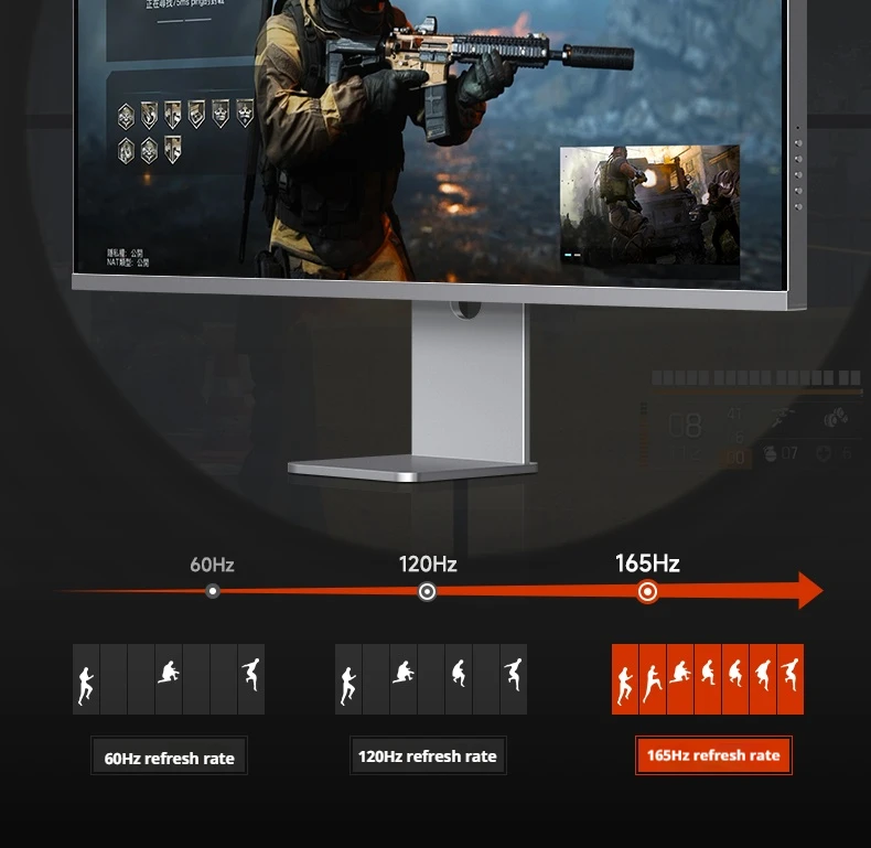 Monitor da 34" Schermo per pesci 2K Supporto multitasking Tipo-C 65W Ricarica Display per computer da gioco Lega di alluminio