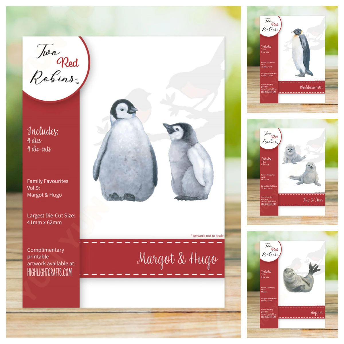 

2025 New Metal Cutting Dies Two Red Robins Skipper Flip & Finn Waddlesworth Die Set DIY Holiday Greeting card Scrapbooking Make