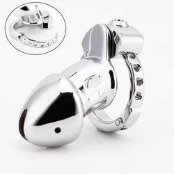 New Adjustable Penis Cage Zinc Alloy Chastity Cage Convenient Metal Cock Cage Ring Lock Erotic Bondage BDSM Sex Toys For Men