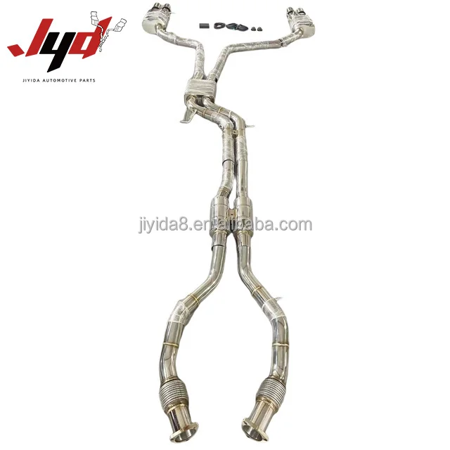 JYD Tuning Exhaust Sport Catback Exhaust System for  S4 S5 B8 B8.5 3.0T Car Exhaust Pipes Muffler with Electronic Valve view 3