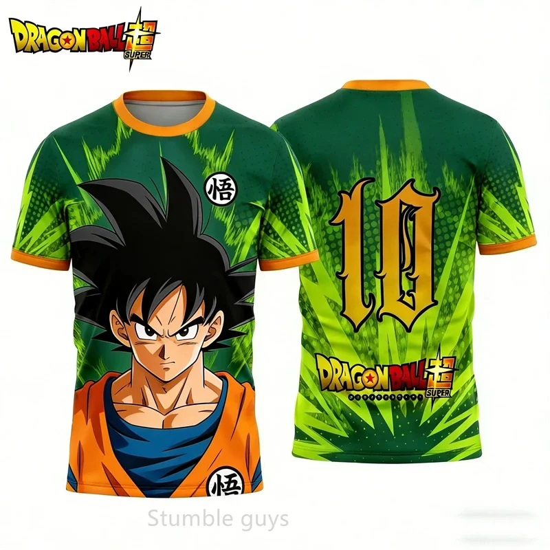 Herren Dragon Ball T-Shirt Jungen Kleidung Mädchen Baseball Trikot Goku Kakarot Damen Super Saiyan Sportbekleidung