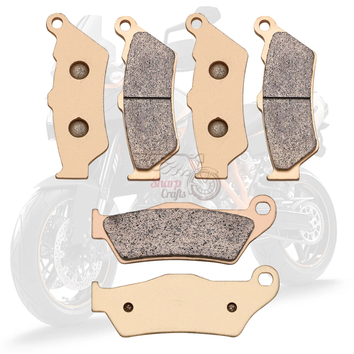 Motorcycle Accessories Metal Sintering Front Rear Brake Pads For 950 990 Adventure 990S 990R 2002 2003 2004 2005 2006 2007 2008