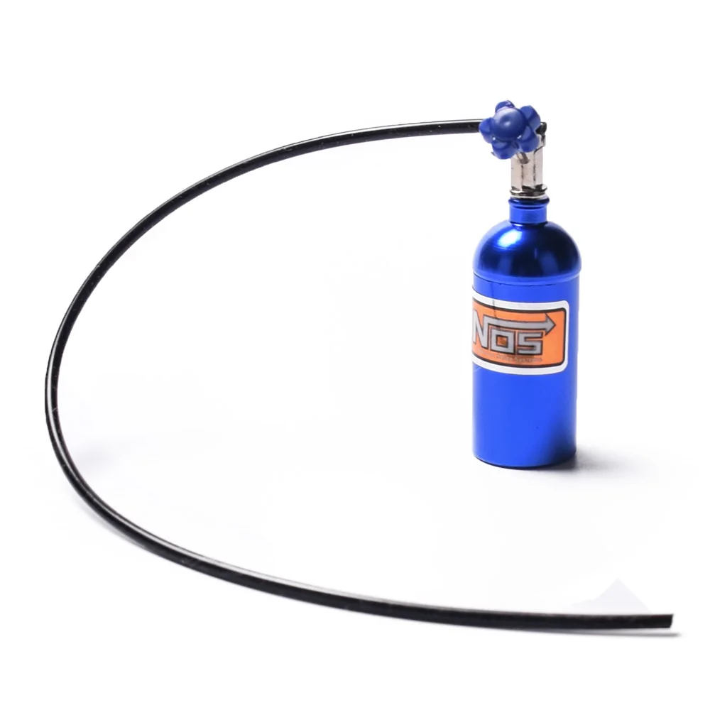 Metal Simulated NOS Nitrogen Bottle for 1/10 RC Crawler Car D90 D110 TRX4 Axial Scx10 90046,Blue