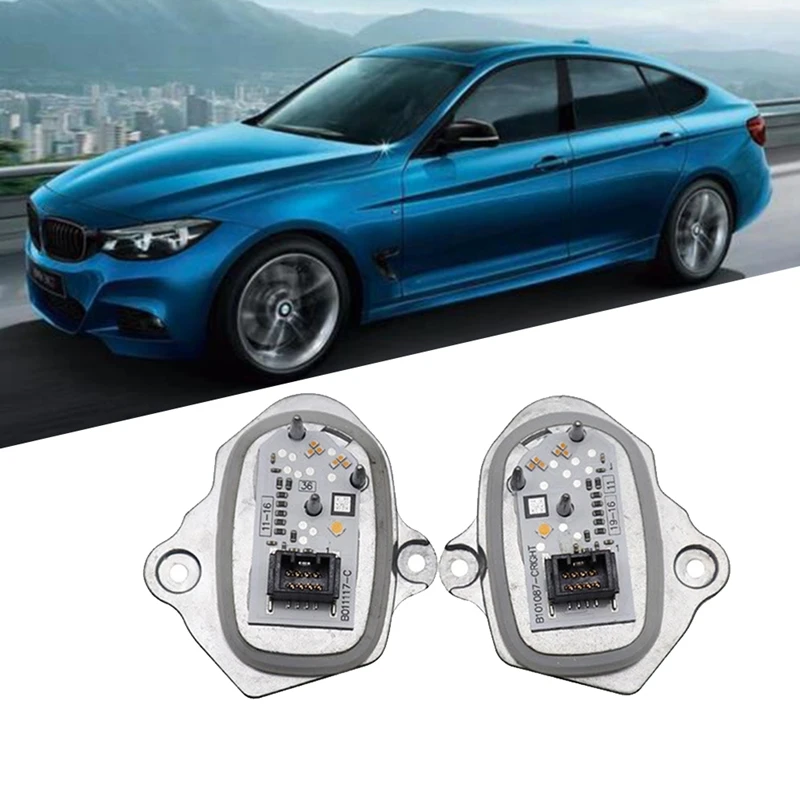 1Pair 63117470429 63117470430 Front Headlight LED Module For BMW 3 Series F34 GT LCI 2015-2019 Turn Signal Control Unit Durable