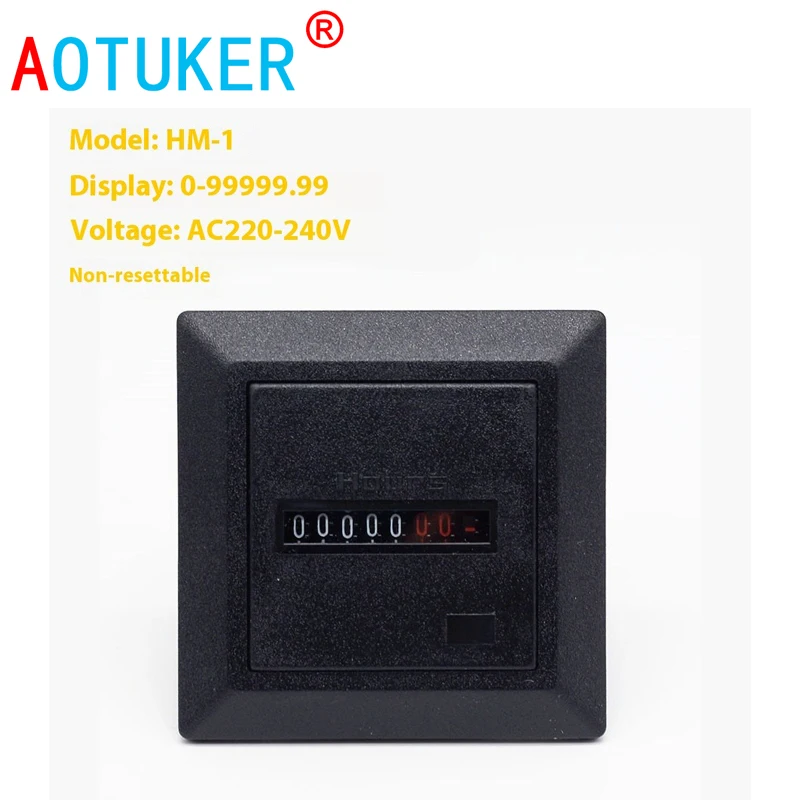 Forklift Timer Industrial Hour Meter HM-1 Power Supply: AC 220-240V Time Measuring Device