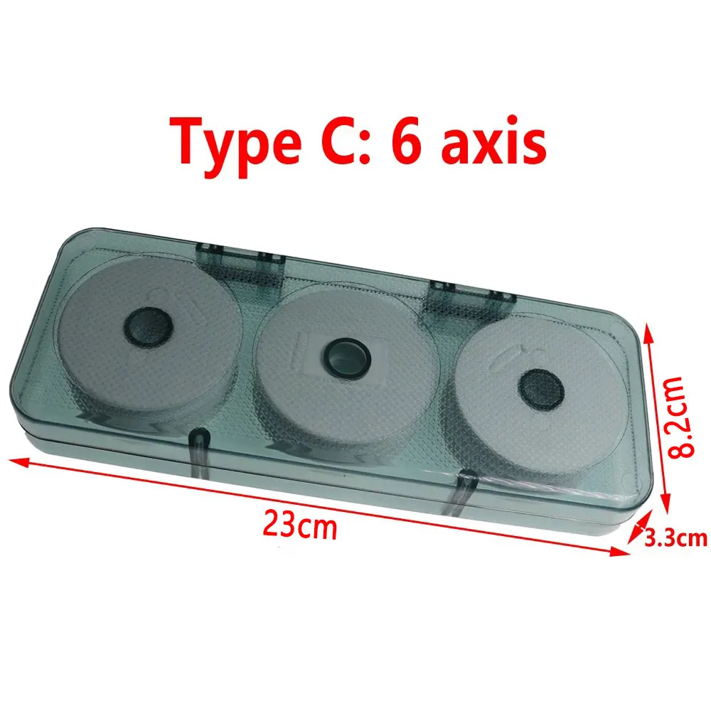 JIGEECARP Premium ABS Fishing Main line Winding Tackle Box Fishing Accessories Wire Board with Soft EVA Foam Reels 6 8 16 Axis