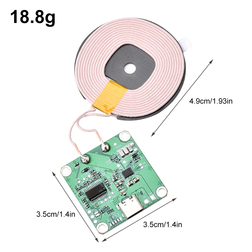 Transmitter Module Coil Circuit Board 20W Type-c Fast Charging Wireless Charger PCBA DIY Standard Accessories