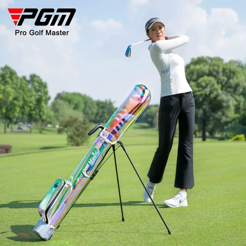 PGM Golf Bag for Women Lightweight Portable Transparent TPU Waterproof Stand Bag