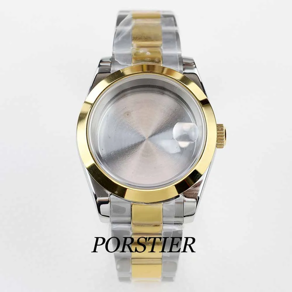 

36/39mm NH35 Watch Case 316 Stainless steel oyster strap Sapphire Glass For NH35 NH36 movement 28.5mm Dial datejust watch case