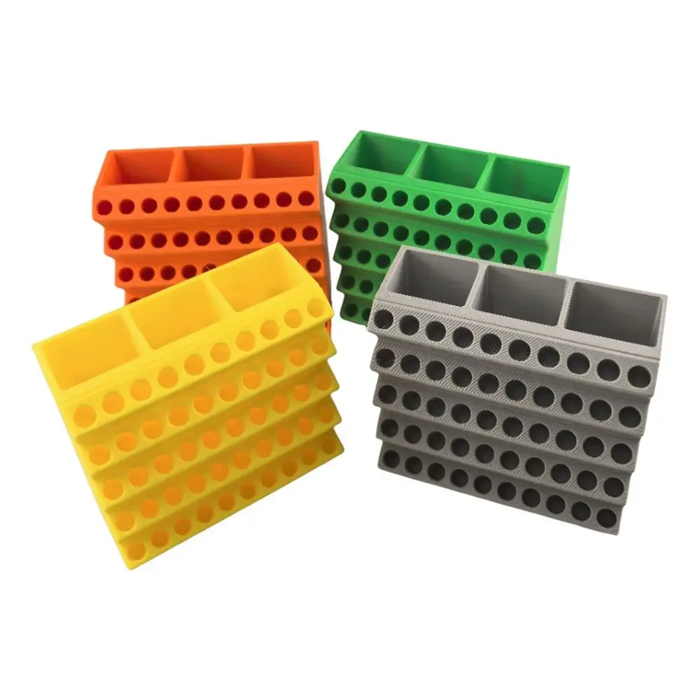 Drill Case 50 Holes Screwdriver Bit Holder Easy Storage Save Space Drill Bits Organizer Plastic Hex Bit Holder Tool Storage