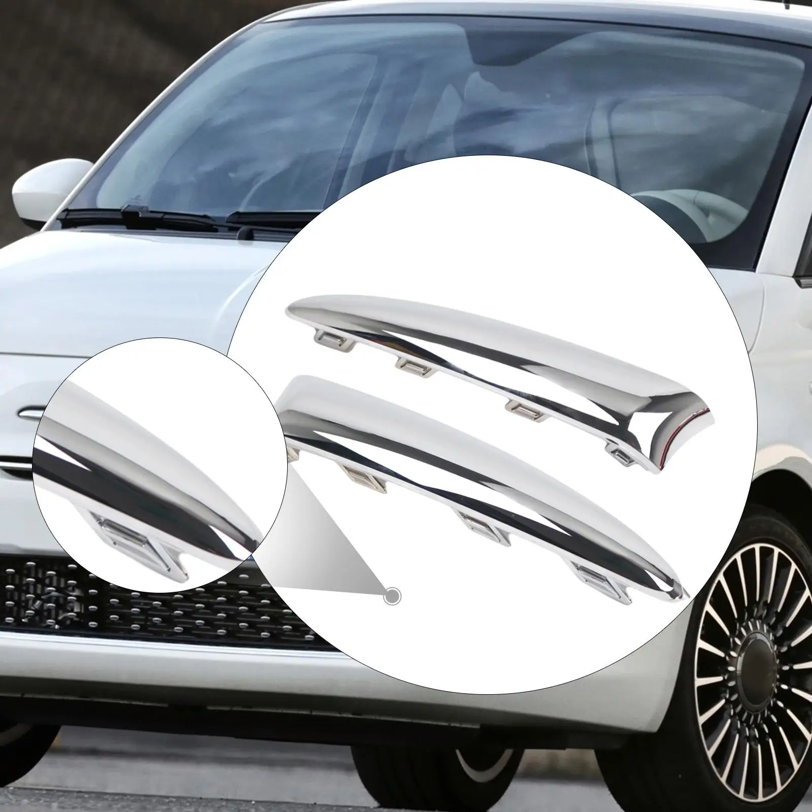 735642306 735619526 Front Bumper Lower Lip Trim for 500 (312) Lounge 2015.08,Vehicle Accessoires  High Performance DIY Accs
