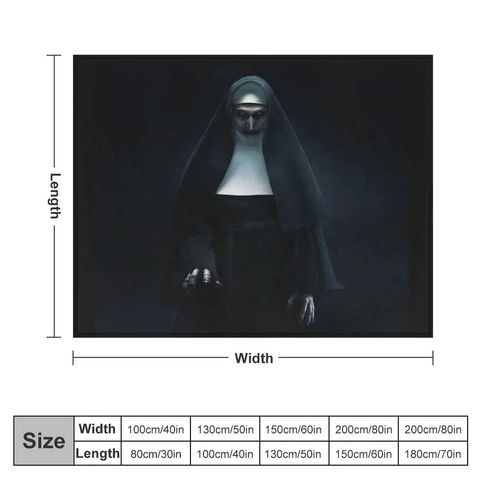 The Nun Demonic Sister Valak Throw Blanket cosplay anime Loose Baby Blankets For Baby Blankets