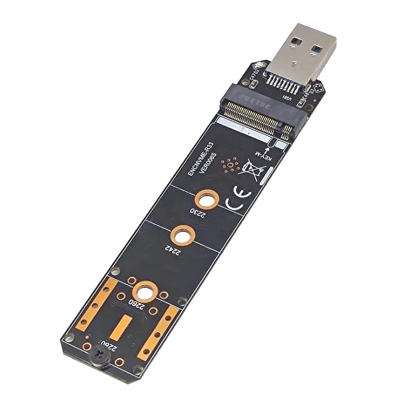 USB3.2 GEN2 10Gbps Ke Protokol NVME M.2 Kotak Hard Disk Ke Port Pembukaan Kartu Realtek RTL9210