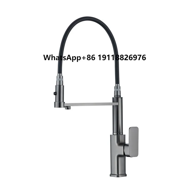 

Кухонный смеситель «три в одном», бронзовый, серый, латунный, для холодной и горячей воды, вращающийся на открытом воздухе, выдвижной, вращающийся, для питьевой воды