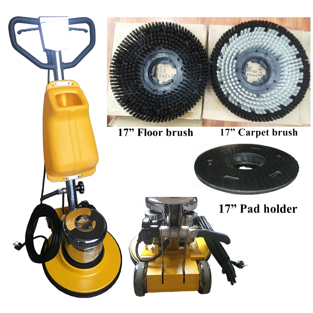 High Efficiency 17 Inch Manual Floor Carpet Cleaning & Polishing Buffer Machine with Motor and Gearbox for Hotel Use
