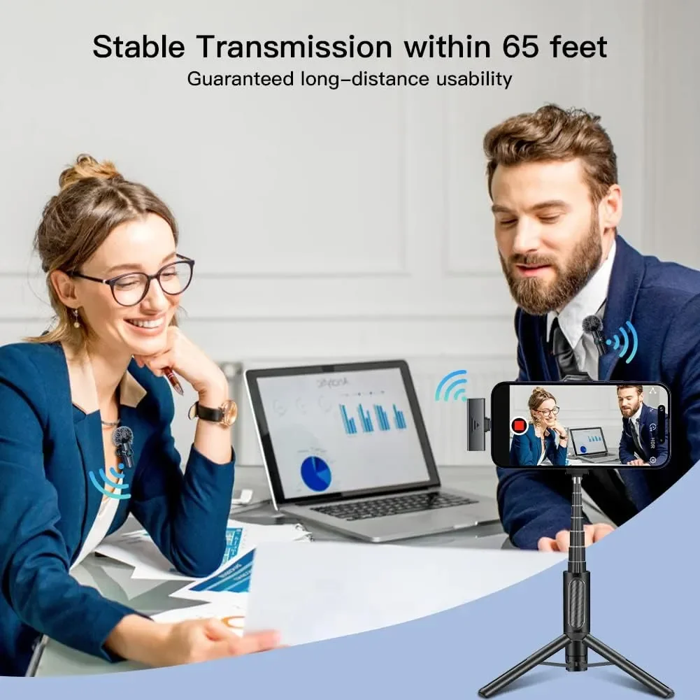 Mini Mic Pro (The Top Choice for iPhone 16, iPhone 17, and Android Devices; a Wireless Mini Microphone with Clear Sound Quality and Noise-Canceling Features; a Lavalier Microphone Ideal for YouTube, and Interviews)