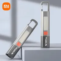 New Xiaomi Outdoor Flashlight LED Portable USB Rechargeable with Hook Zoomable Torch Camping Hiking Long-range Emergency Lamp