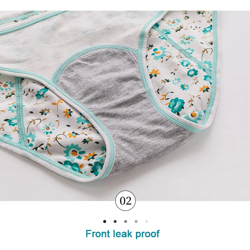 3pcs/Set Leak Proof Menstrual Panties Girls Period Underwear Sexy Pants Physiological Underwear New Product Waterproof Briefs - Image 4