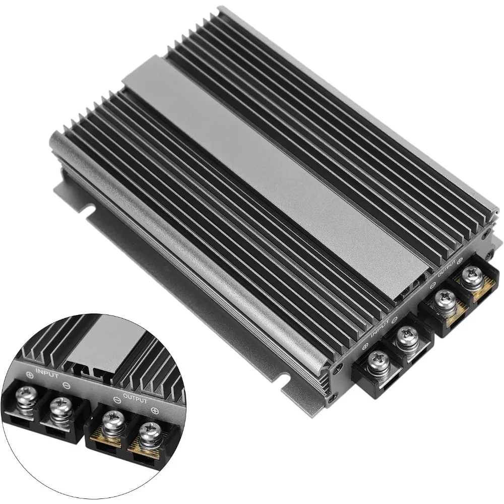 12V Step Up to 28V 36V 20A Step-Up Power Supply Converter Regulator for Car Waterproof Aluminum Power Supply Converter