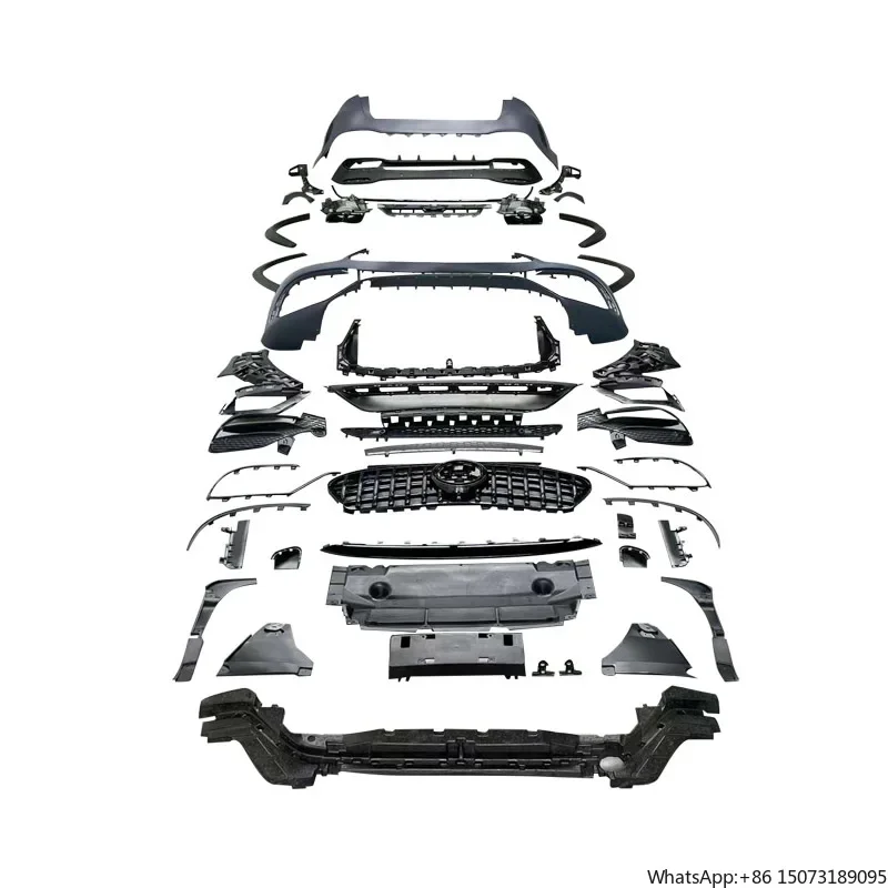 

Пластиковый обвес из ПП для Mercedes-Benz GLE 450 (передний и задний бамперы) в стиле GLE63 для W167, запчасти для GLE 350 4MATIC