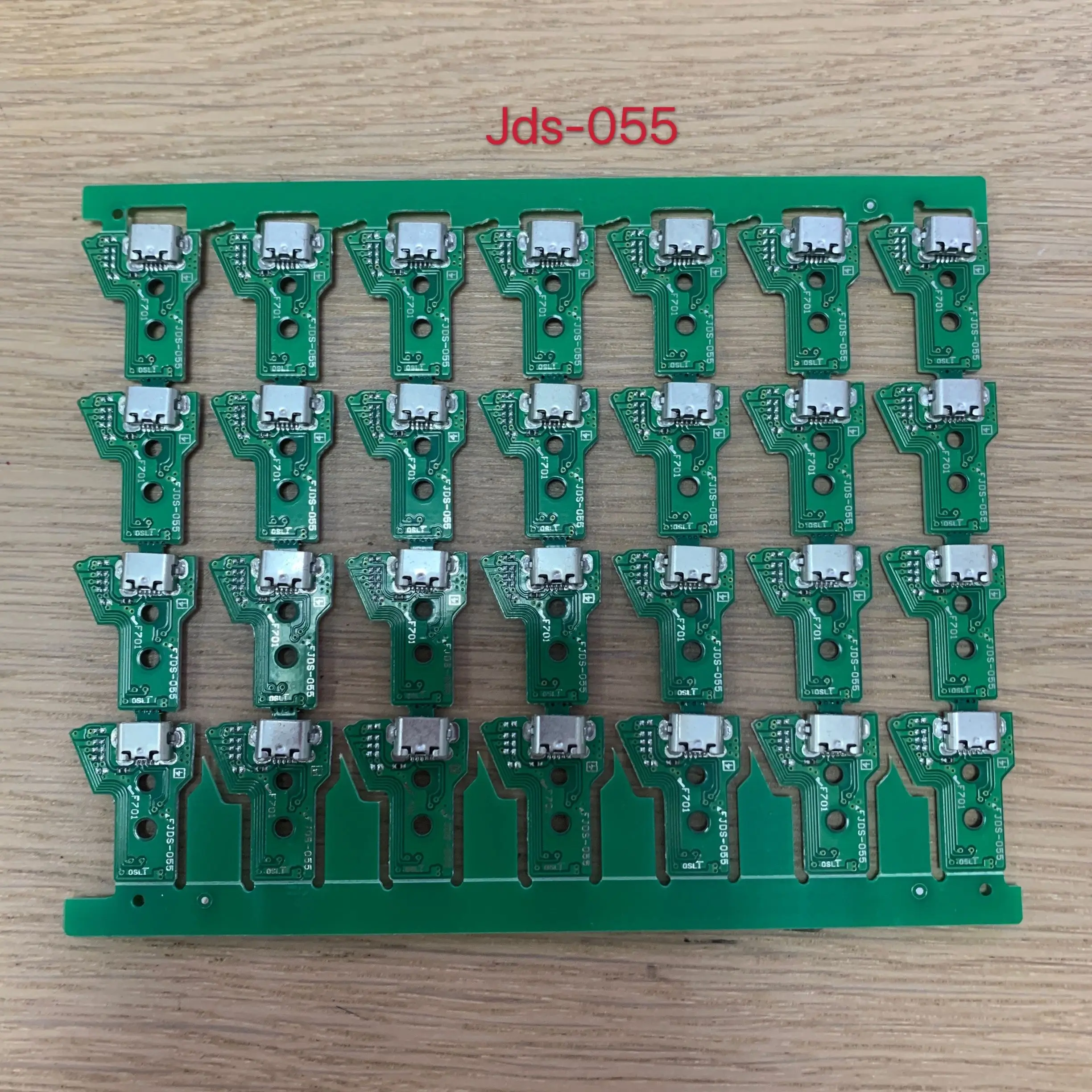 100pcs/lot fjds-055 jds 055 for ps4 5.0 controller usb charger socket port gamepad pcb board with 12pin flex cable