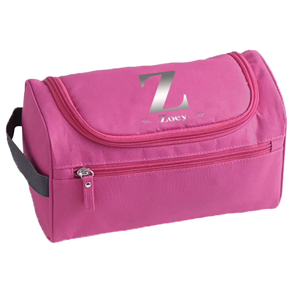 Personalized Customization Name Portable Travel Wash Bag Durable Large Capacity Hanging Waterproof Wash Bag