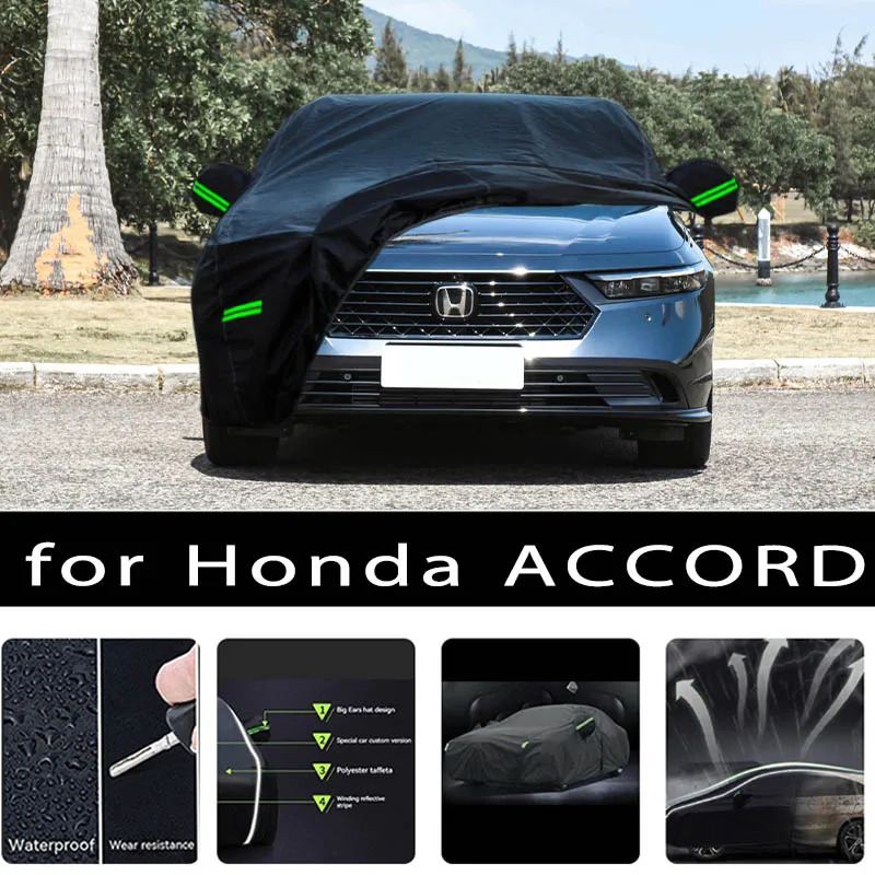 For Honda Accord Outdoor Protection Full Car Covers Snow Cover Sunshade Waterproof Dustproof Exterior Car accessories