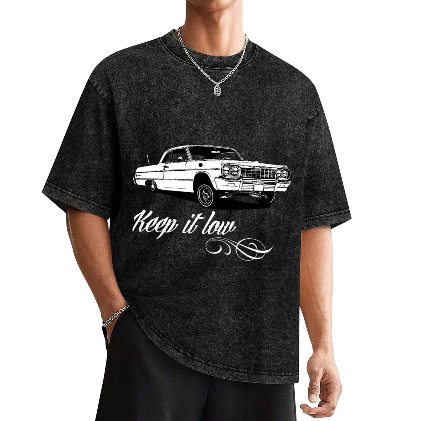 

Lowrider- Keep it Low Impala T-Shirt plus size tops anime t shirts tee shirts for men