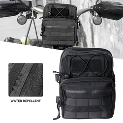 Universal Club Style Front Handle Bars Bags T-Bar Bag Tool Pouch For Harley Softail Low Rider ST Bobber Cafe Racer Travel Bag