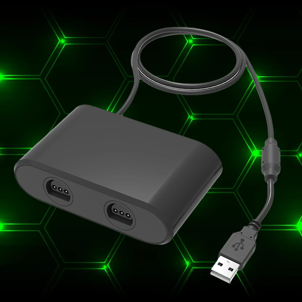 محول وحدة تحكم N64 محول USB لاسلكي ثنائي المنفذ لجهاز نينتندو سويتش والكمبيوتر الشخصي مع وظيفة توربو وتأخر صفر