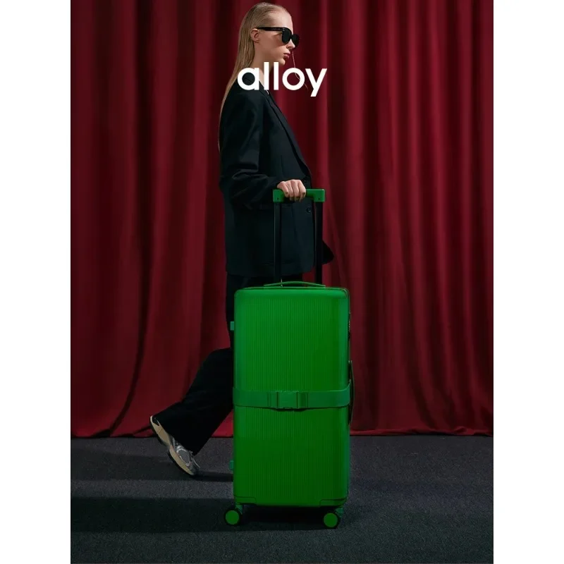 Toast Box Boarding Case Rode Bruiloftskoffer Grote capaciteit Groene koffer Trolleykoffer