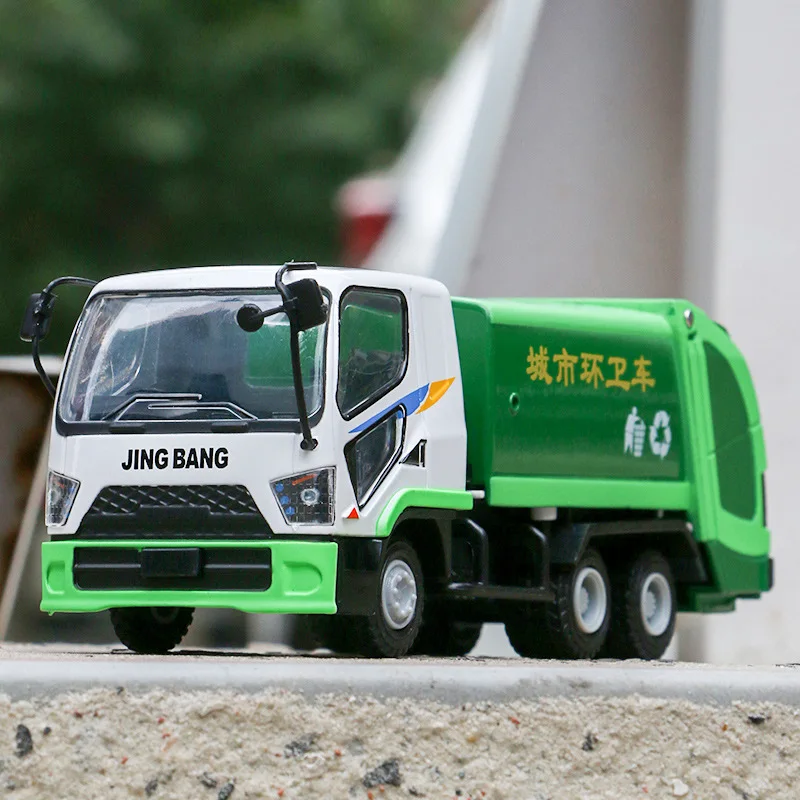 New 1:60 alloy city sanitation car model,garbage truck toy,cleaning engineering vehicle toy,wholesale