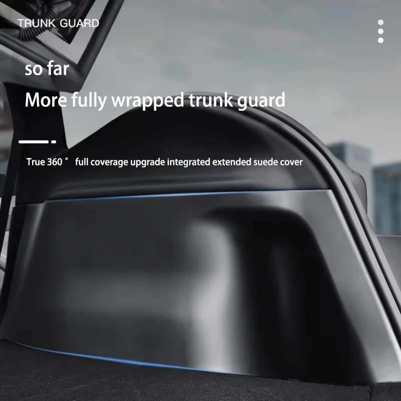 Trunk Side Guards For Tesla NEW ModelY Juniper TPE Full Cover Fluff Surface Corner Protection Pads Interior Protector Accessorie
