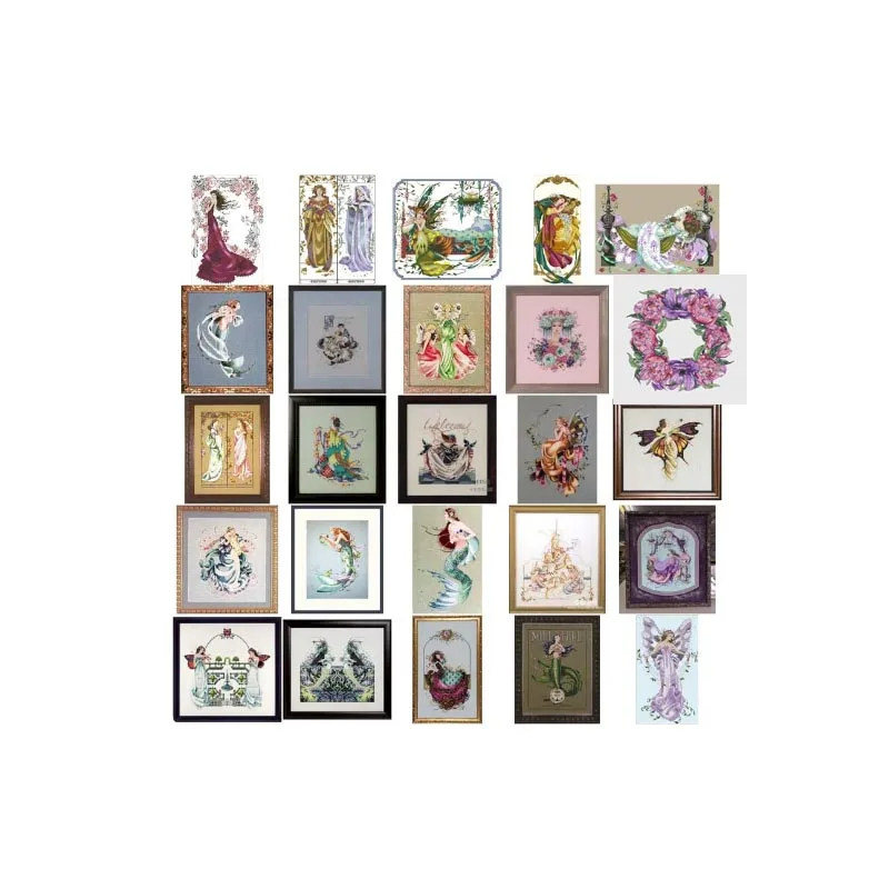 MD styles cross stitch kits fairy aida fabric 18ct 14ct 11ct  22CT 25CT embroidery cotton thread embroidery kits DIY craft set
