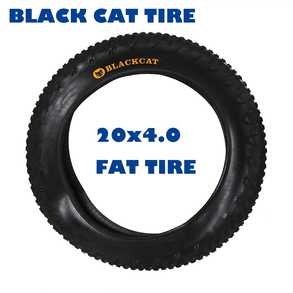 

Шина BLACK CAT Fat Tire 20x4.0 для электровелосипедов, зимняя, модель AK1188, 20x4.0, аксессуар/камера для горного велосипеда