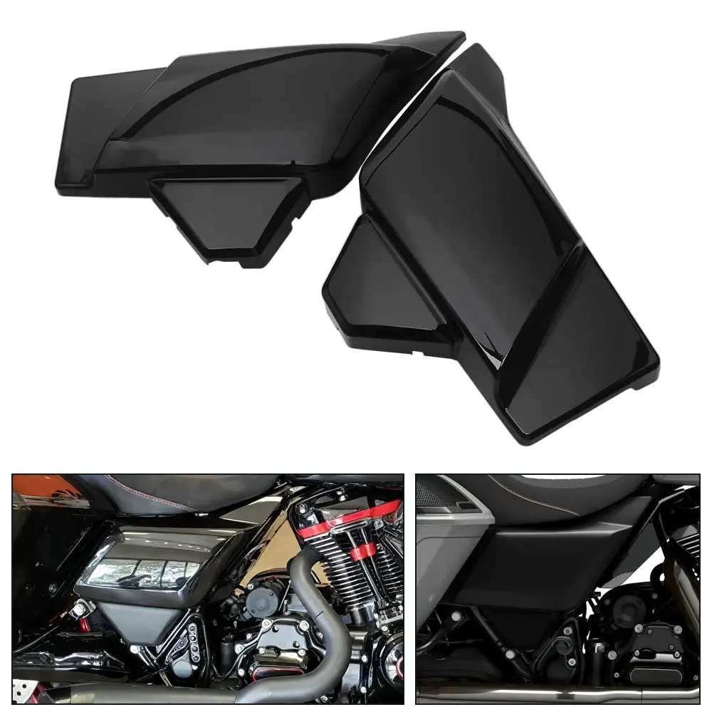 

ABS Battery Side Covers Panels Motorcycle Guard For Harley Touring Road Street Glide Ultra CVO/SE ST FLTRX FLHX 2023-2025