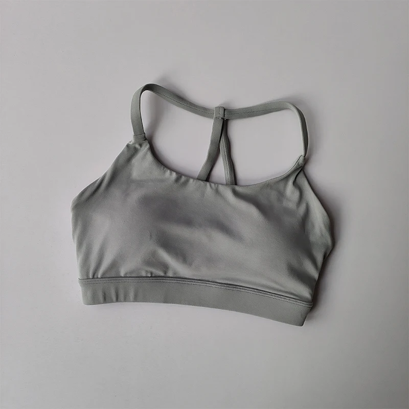 Nude Gathering Sport-BH für Damen, sexy Rücken, stoßfest, Fitness-BH, schnelltrocknend, für Pilates, Training, Sport, Laufen, Yoga, Tanktop – Detail 11