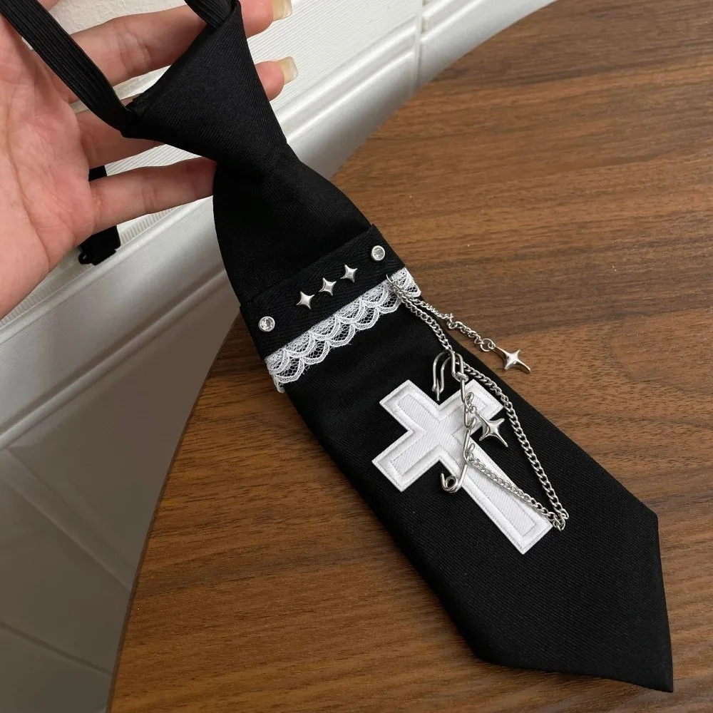 

Fashion Korean Style Chain Tassel Tie Tassels JK Long Necktie Y2k Academic Style Shirt Tie Kids