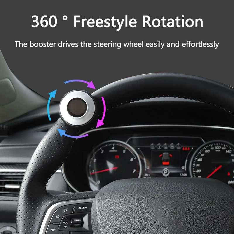 Car 360° Steering Wheel Spinner Knob Power Handle Ball Turning Helper Auxiliary Booster Strengthener For Mercedes Benz A C E S