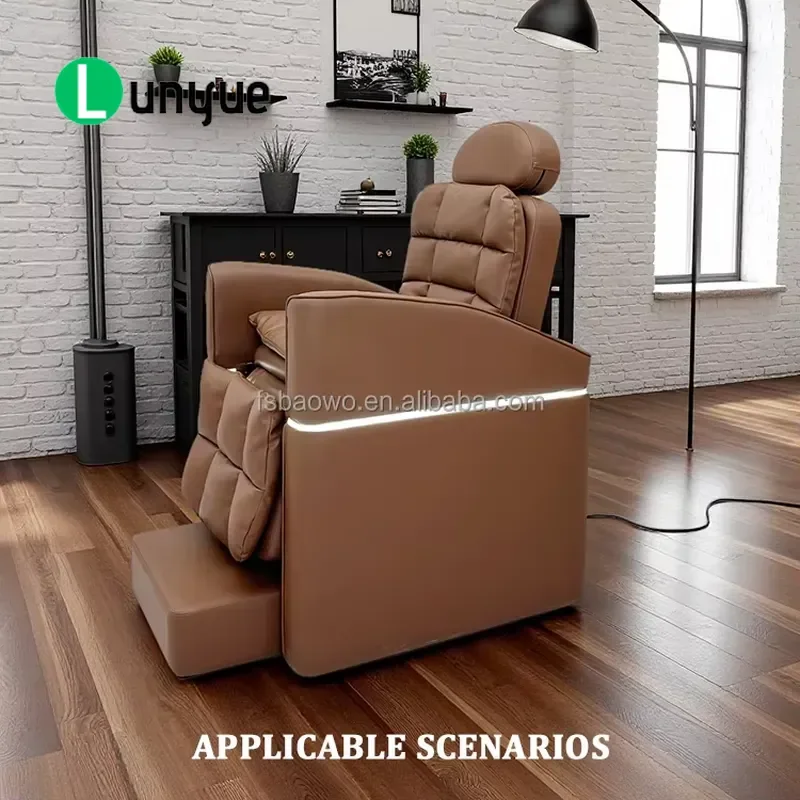 Premium Modern Leather Foldable Shampoo Chair with Water Circulation for Spa Equipment Durable Comfortable Design 1