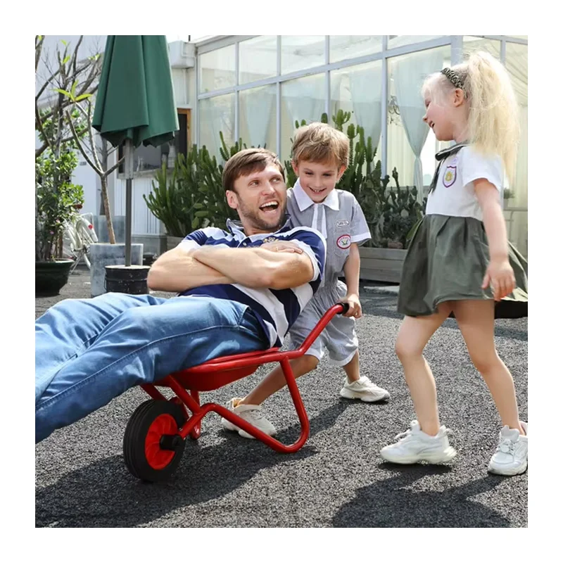 High Quality Lightweight Mini Plastic Garden Wheelbarrow, Kids Toys, Children's Garden Tools, Stroller, Patio Play Set