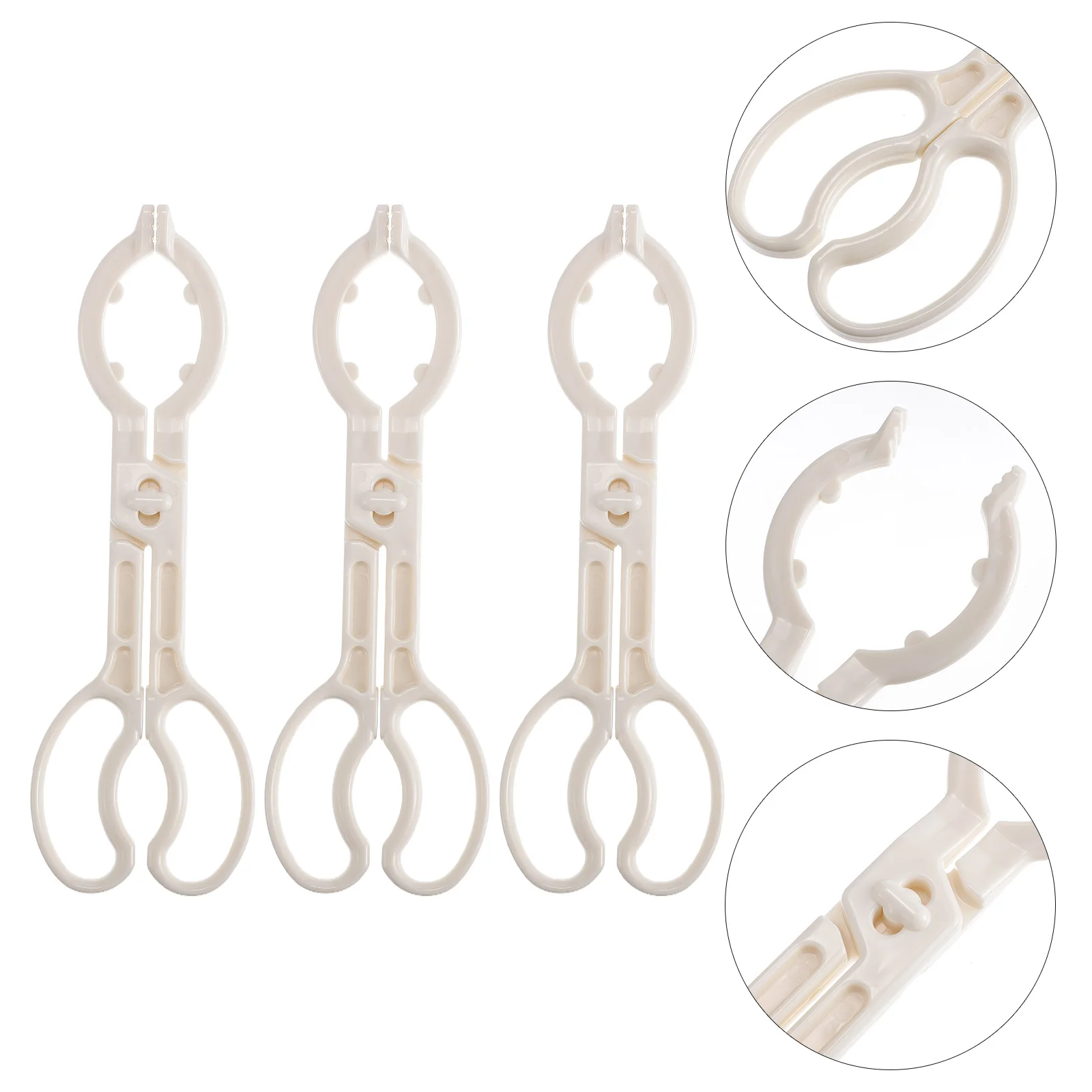 3 Pcs Bottle Clip Infant Feeding Clamp Anti-scald High Temperature Resistance Plastic Holder Baby