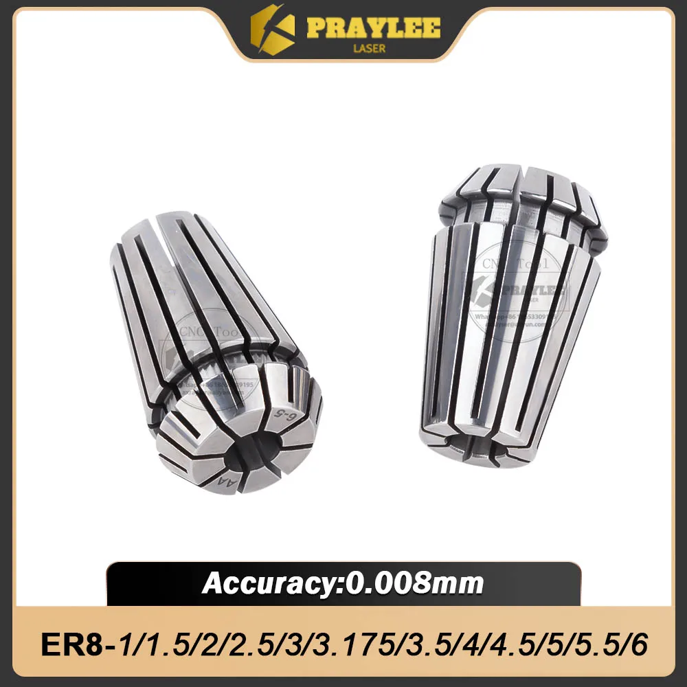 

ER8 Collet Chuck ER Collet er8 Collet Set Accuracy 0.008mm 1mm 2mm 3mm 4mm 5mm 3.175mm 6mm AA UP Collet Chuck