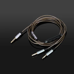 Audio Cable with mic For Hifiman HE400S HE-400i HE560 HE-350 HE1000 Edition X V2 SUSVARA Arya Handel XF-200 headphones