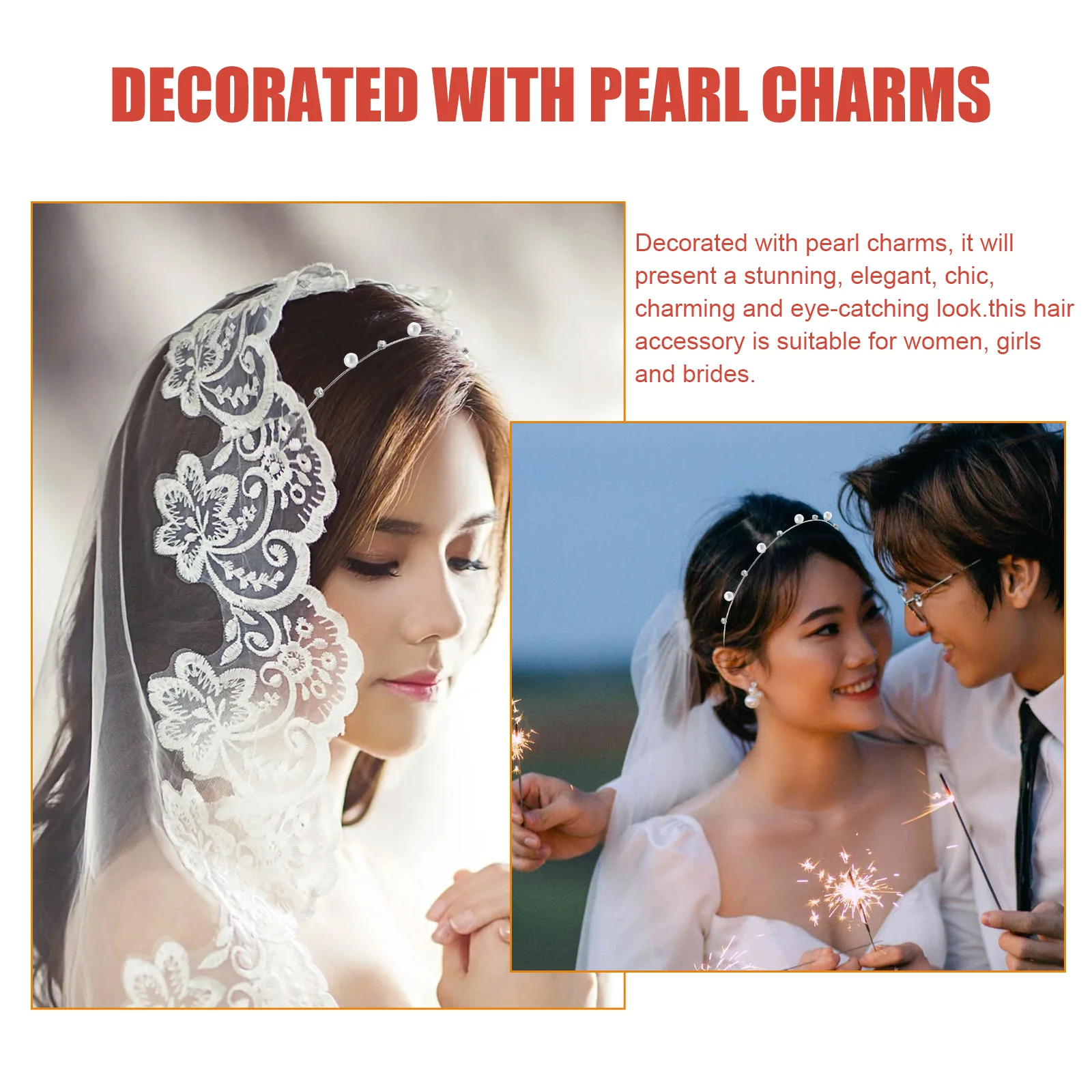

Pearl Headb Wedding Hair Bride Headdress Alloy Pearl Women Hairb Girls Hair Accessory Bridal Hairpiece Hairstyling Tool