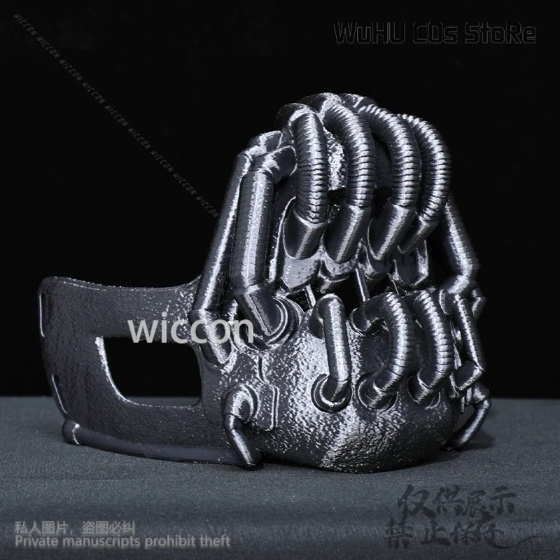 Black Skull Mask Horror Dark Anime Movie Knight Cosplay Bane 3D Polylactic Acid Halloween Christmas Party Man Cos